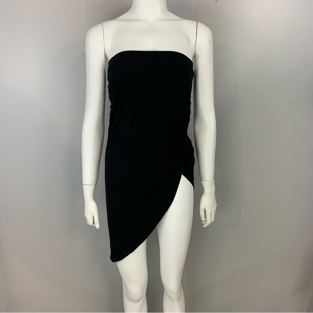 New! Allen B by Allen Schwartz Dress Mini Hi-Lo Strapless Sleeveless Cocktail